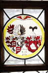 Fensterwappen in der Säulenhalle